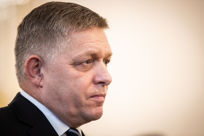 Slovakijos premjeras R. Fico.