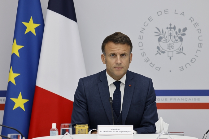 E. Macronas Naujojoje Kaledonijoje.