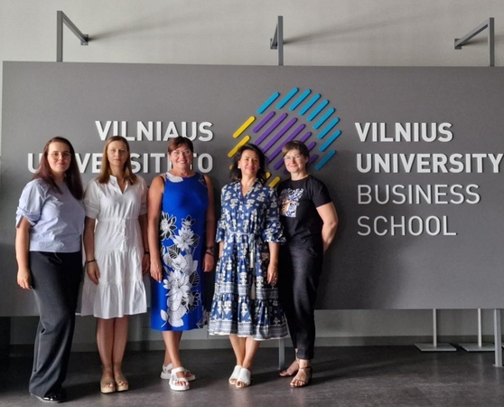 VU VM ir Fintech HUB LT atstovai. 