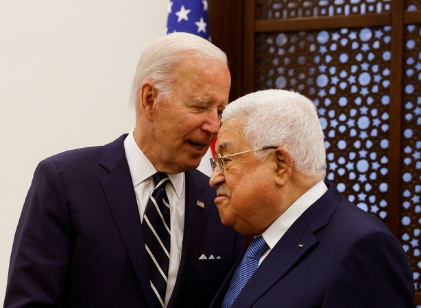 J. Bidenas: palestiniečiams reikia politinio horizonto taikos link