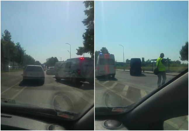 Tragiškas įvykis Alytuje: automobilis partrenkė per perėją ėjusią moterį su vaiku
