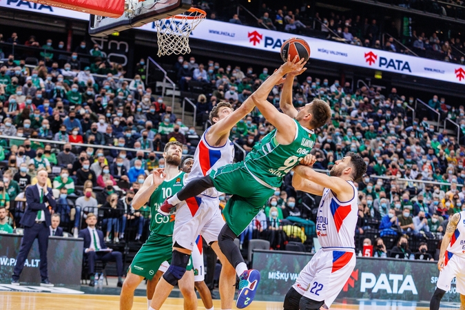 Uždelsė: per ketvirtą mačo su „Anadolu Efes“ kėlinį „Žalgiris“ pelnė 31 tašką, per pirmus tris – 40.