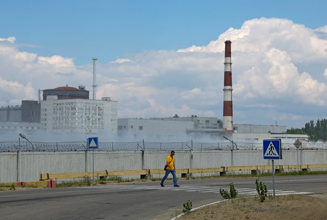 Rusija užsimena, kad paremtų demilitarizuotą zoną aplink Zaporižios atominę elektrinę