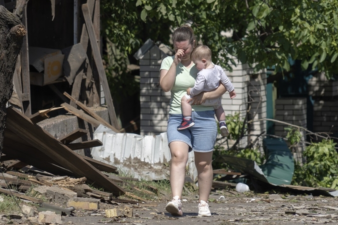 Rusams atakavus Chersoną sužeisti 23 žmonės