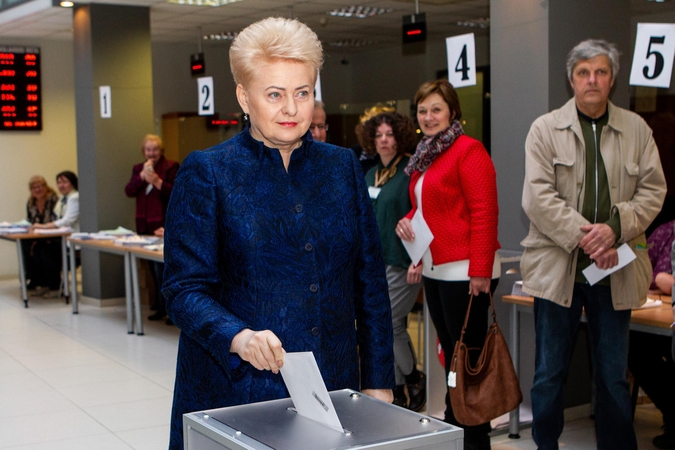 D. Grybauskaitė linki išsirinkti prezidentą pagal tai, „ką sako protas ir širdis“