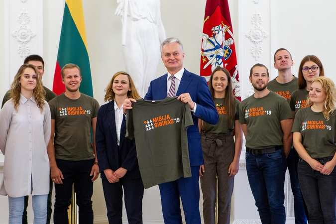G. Nausėda gyrė „Misijos Sibiras“ dalyvius: jūs darote svarbius darbus