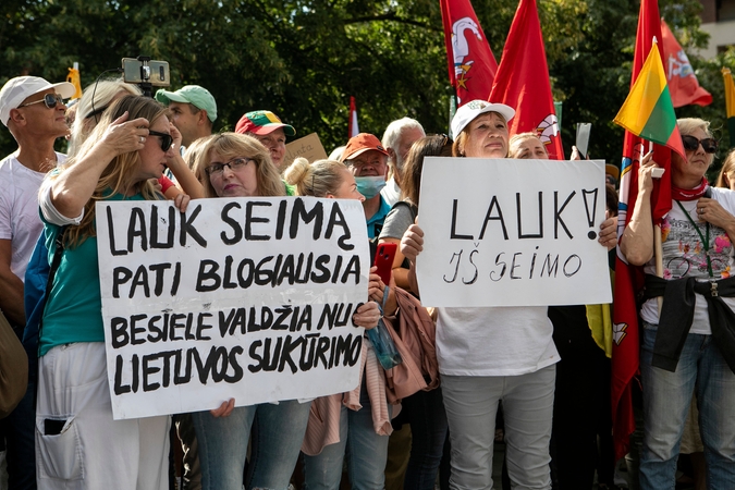Seimo, Prezidentūros ir Vyriausybės atstovus norima įtraukti į leidimų išdavimą mitingams