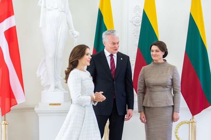 Minimas diplomatinių santykių šimtmetis: G. Nausėda susitiko su Danijos kronprincese