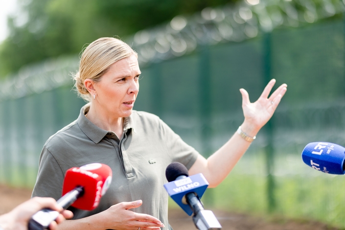 A. Bilotaitė: 100 kilometrų patrulių tako Baltarusijos pasienyje tikimasi įrengti dar šiemet