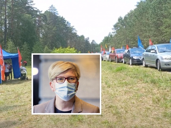 Premjerė apie protestą pasienyje: nereikėtų pareigūnams užkrauti dar daugiau darbo