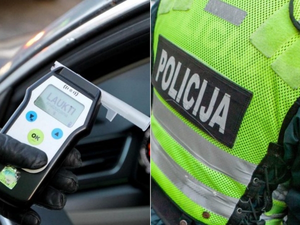 Šiaulių rajone neblaivus prie vairo įkliuvo policininkas: uždarytas į areštinę