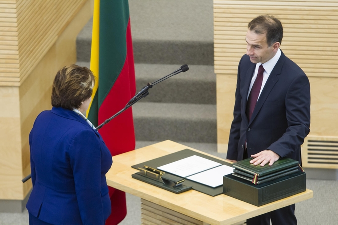 Priesaiką davė naujasis energetikos ministras R. Masiulis
