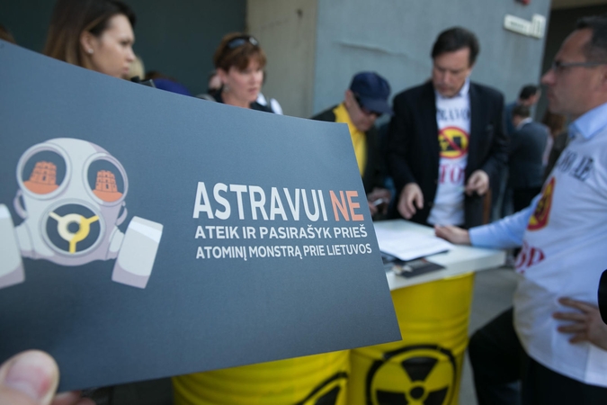 Seimo pirmininkė išjuokė konservatorių akciją prieš Astravo AE