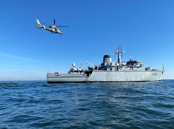 Lietuvos, NATO sąjungininkų laivai ir orlaiviai baigė pratybas Baltijos jūroje