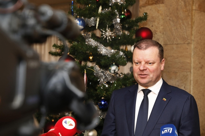 Premjeras sveikina Naujųjų metų proga: kartu mums nebaisūs jokie sunkumai