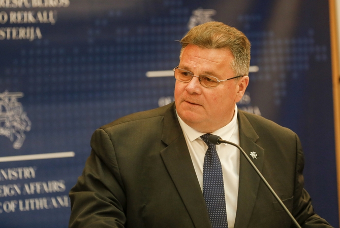 L. Linkevičius: negalime ignoruoti žmogaus teisių pažeidimų Baltarusijoje