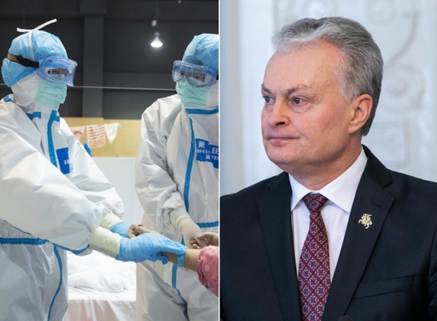 Prezidentas ragina žmones nepasiduoti panikai ir apriboti judėjimą