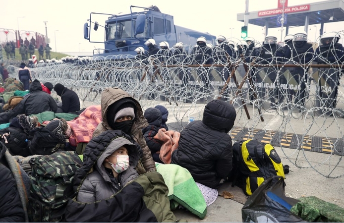 Lietuvos teisėsaugos pareigūnai kreipėsi į ES prašydami spręsti neteisėtų migrantų krizę