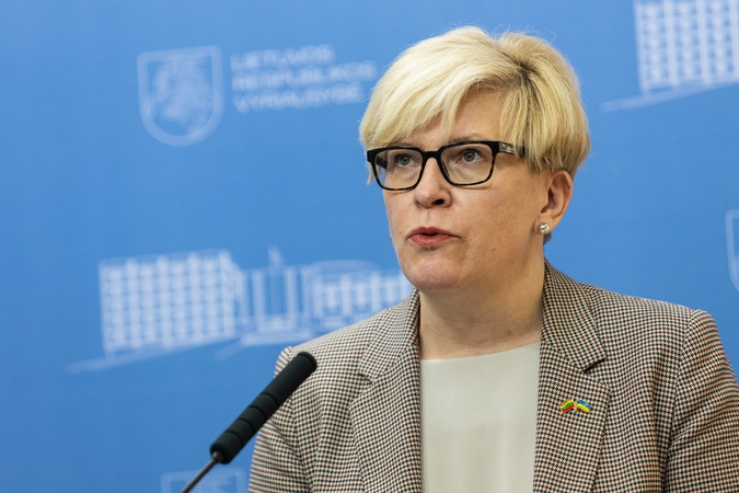 Premjerė ragina nepriskirti V. Putino, A. Lukašenkos nusikaltimų šalies rusams ir baltarusiams