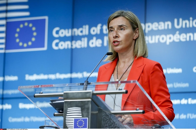 F. Mogherini: ES nesvyruodama palaiko Ukrainą
