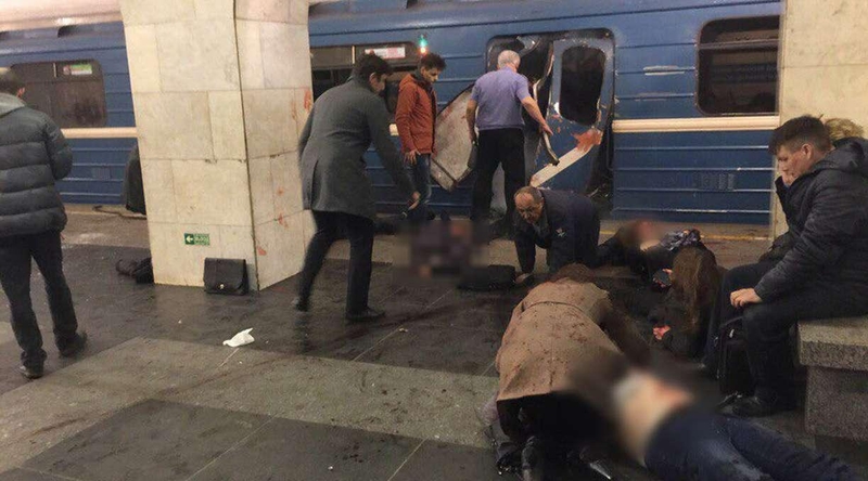 Teroro išpuolio Sankt Peterburgo metropolitene aukų padaugėjo iki 14