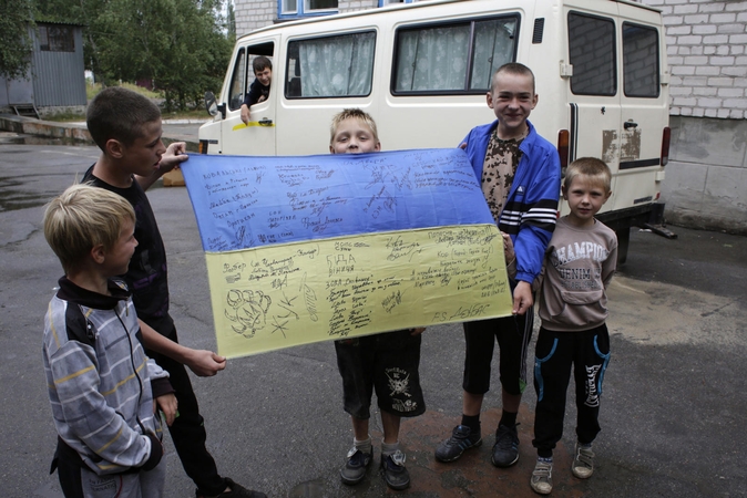Šaulių sąjunga rengia stovyklą karių vaikams iš Rytų Ukrainos