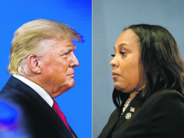Dvikova: D. Trumpas ir jam iššūkį metusi prokurorė F. Willis.