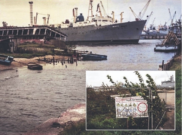 Likimas: laivas-restoranas „Regata“ kurį laiką buvo pamestas prie Smeltalės upės žiočių, kur ir palaidotas.