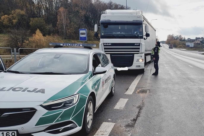 Statistika: „Roadpol“ akcijos Lietuvoje rezultatas – keturi neblaivūs krovininių automobilių vairuotojai.