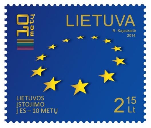 Pašto ženklas įamžins Lietuvos narystę Europos Sąjungoje