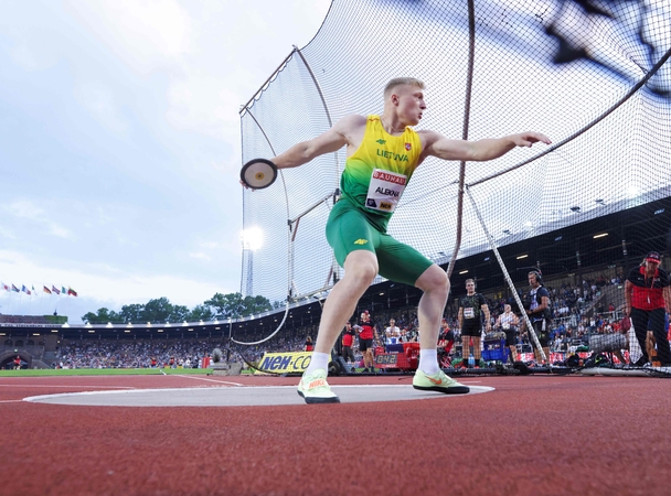 Talentas: devyniolikmetis M.Alekna nuosekliai artėja prie didmeistriškos 70 m ribos.