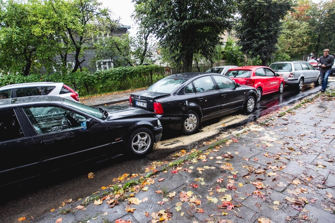 A. Baranausko gatvėje – keturių automobilių avarija