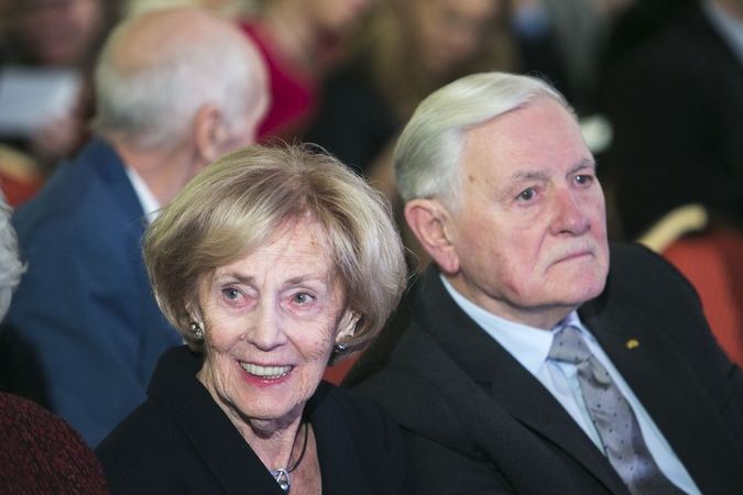 Alma Adamkienė ir Valdas Adamkus