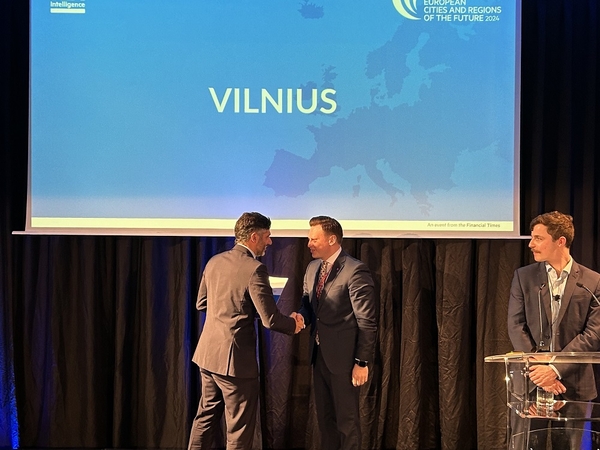 Europos perspektyviausio miesto rinkimuose Vilnius pelnė penkis apdovanojimus