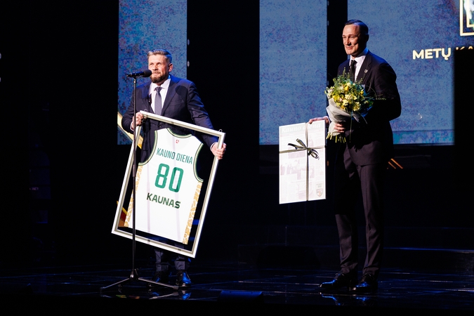 80-metį švenčiančią „Kauno dieną“ sveikino bendraamžio Kauno „Žalgirio“ vadovas Paulius Jankūnas