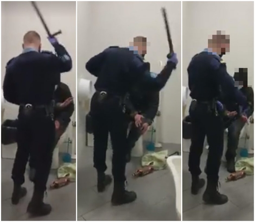 Policija pradėjo tyrimą dėl parduotuvės tualete vyrą talžiusio apsaugininko veiksmų