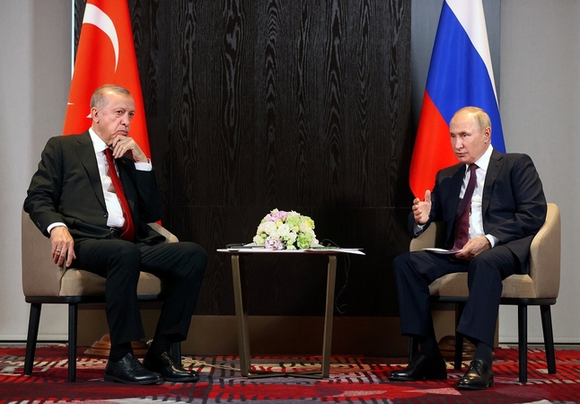 Recepas Tayyipas Erdoganas ir Vladimiras Putinas