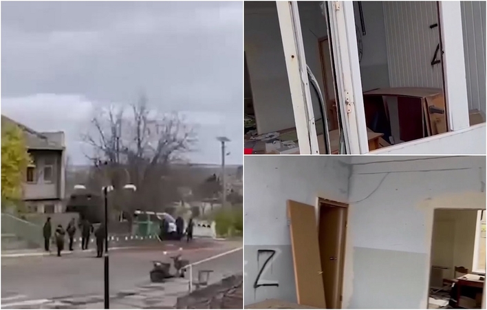 Paviešino vaizdus iš vietų, kur rusų kariai laikė ir kankino ukrainiečių belaisvius