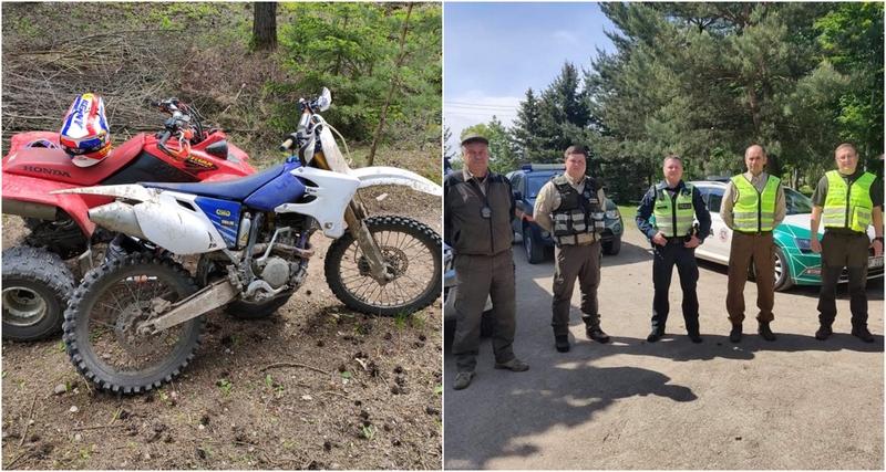 Per reidą nubausti 8 keturračių ir motociklų vairuotojai