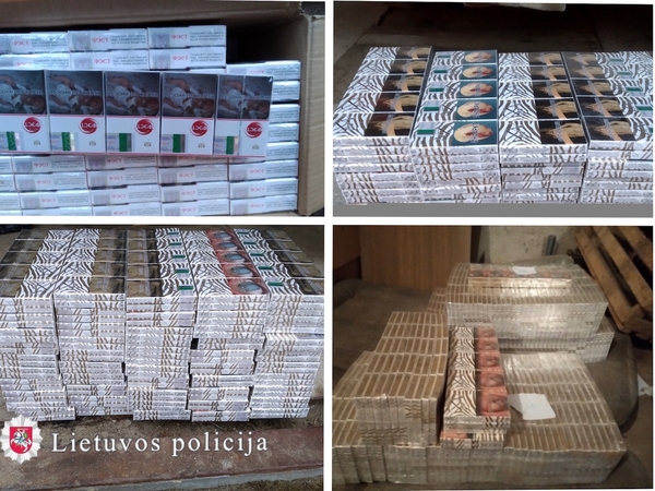 Nepasimokė: pusamžis vyras įkliuvo su cigarečių kontrabanda už beveik 16 tūkst. eurų