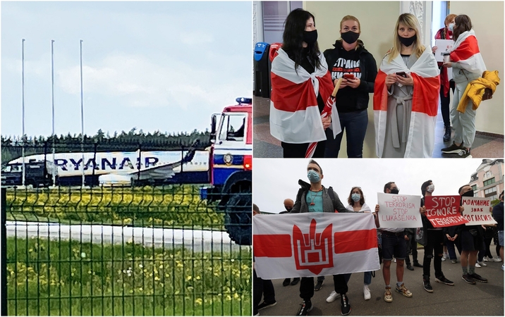 Baltarusių kariškis: „RyanAir“ lainerio kapitonas lėktuvą Minske nutupdė „be kišimosi“