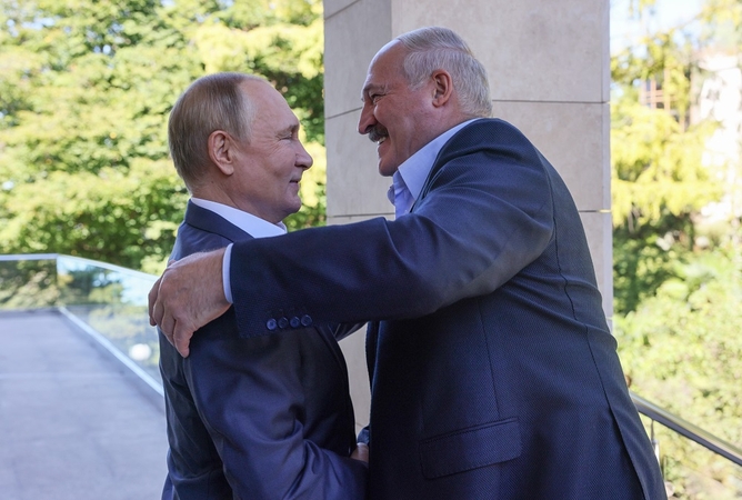 Vladimiras Putinas ir Aliaksandras Lukašenka