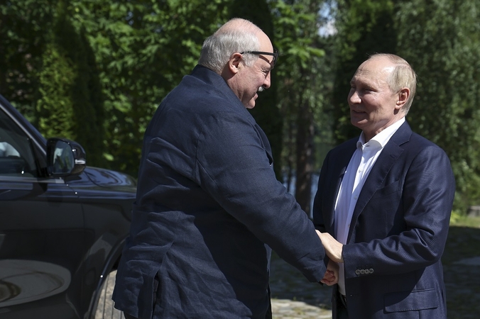 Aliaksandras Lukašenka ir Vladimiras Putinas
