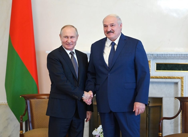 Vladimiras Putinas ir Aliaksandras Lukašenka