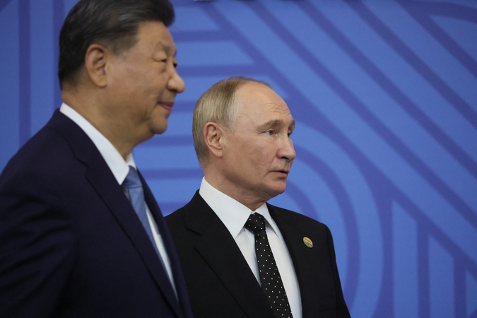 Xi Jinpingas ir Vladimiras Putinas
