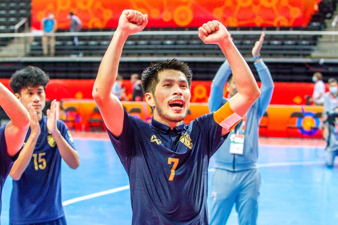 Kritsada Wongkaeo švenčia patekimą į pasaulio čempionato aštuntfinalį