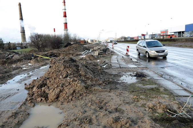 Gyventojai laukia darbų pabaigos