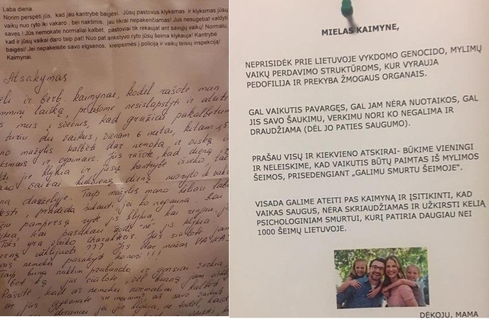 Mažamečius auginančios šeimos sulaukia laiškų: vaikas verks – kreipsimės į tarnybas