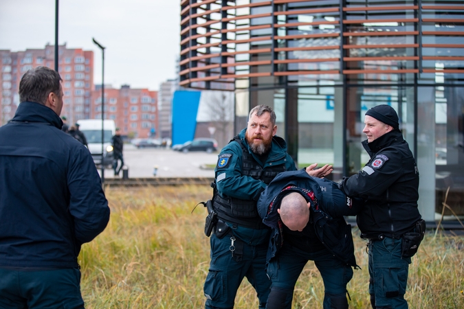 Klaipėdos gatvėse – riaušių malšinimo pratybos