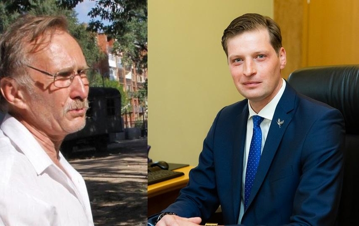Nikolajus Zobovas (kairėje) Kęstutis Mažeika